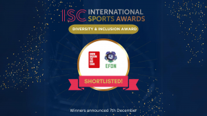 EFDN is nominated for the 2023 International Sports Awards with Show Racism the Red Card project!